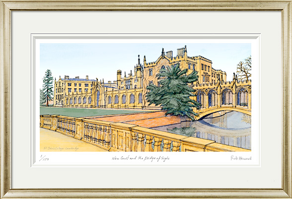 St.Johns College Cambridge. New Court and the Bridge of Sighs by Rob Howard