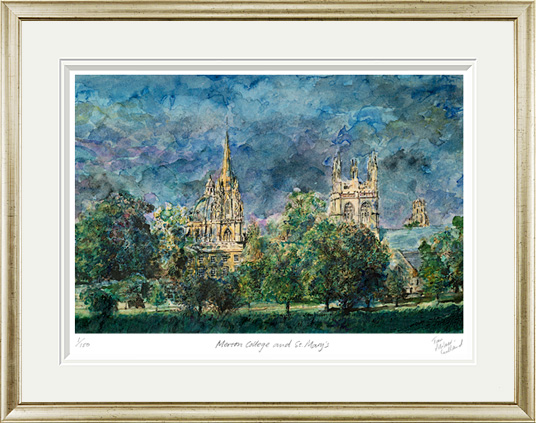 Merton College Oxford and St. Marys by Tom Milner-Gulland